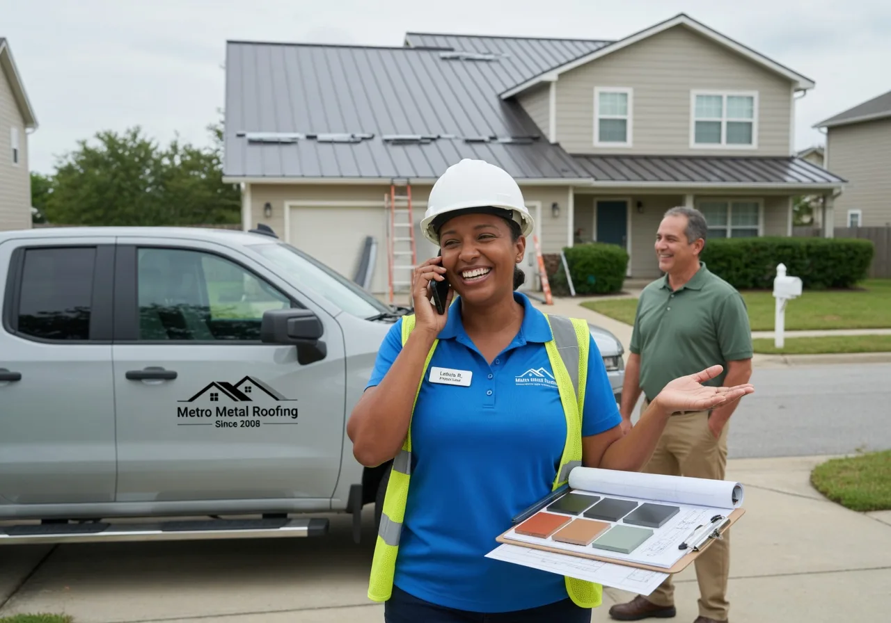 Storm Damage Metal Roof Repair in Burlington, PA
